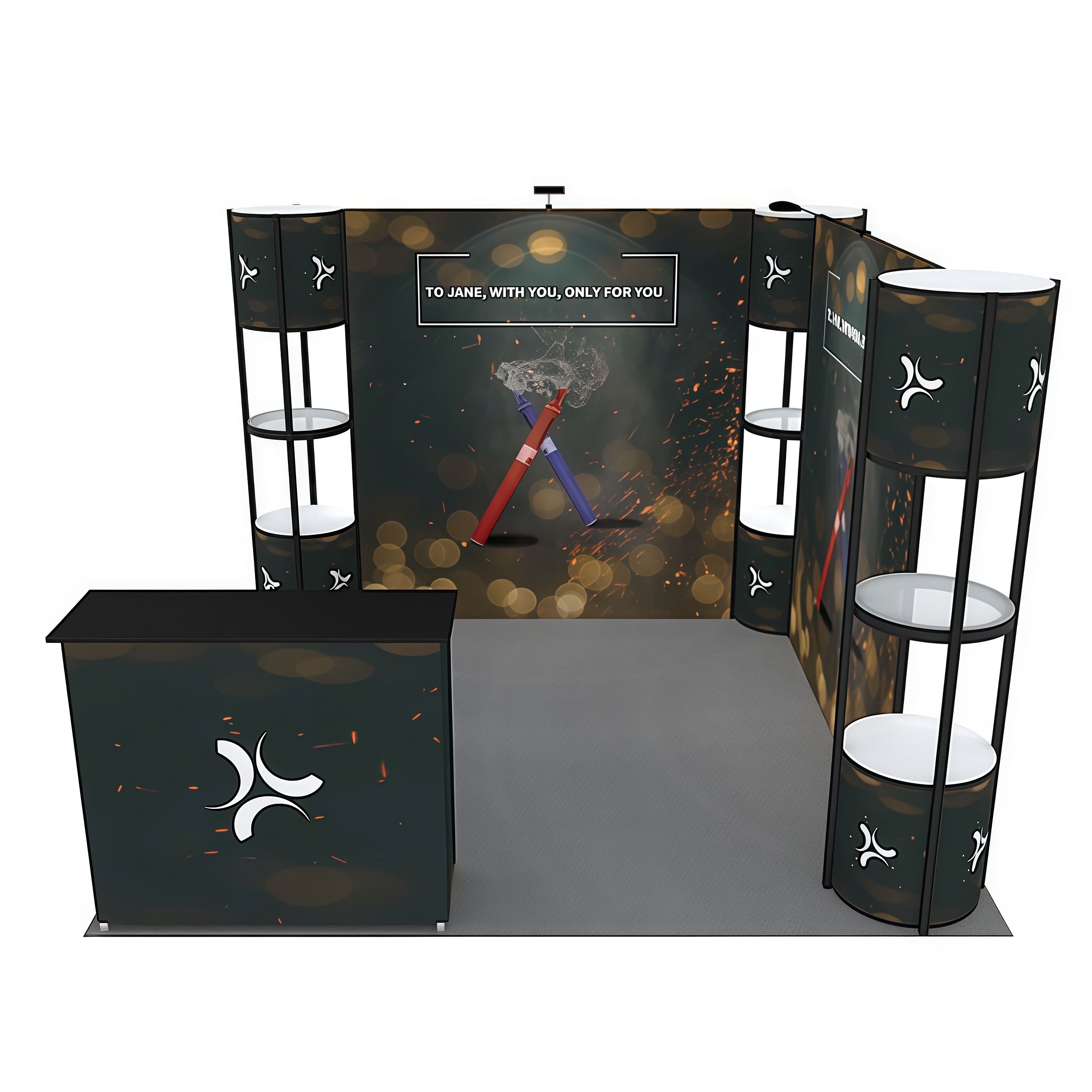 10x10 Display Showcase Package E01B18