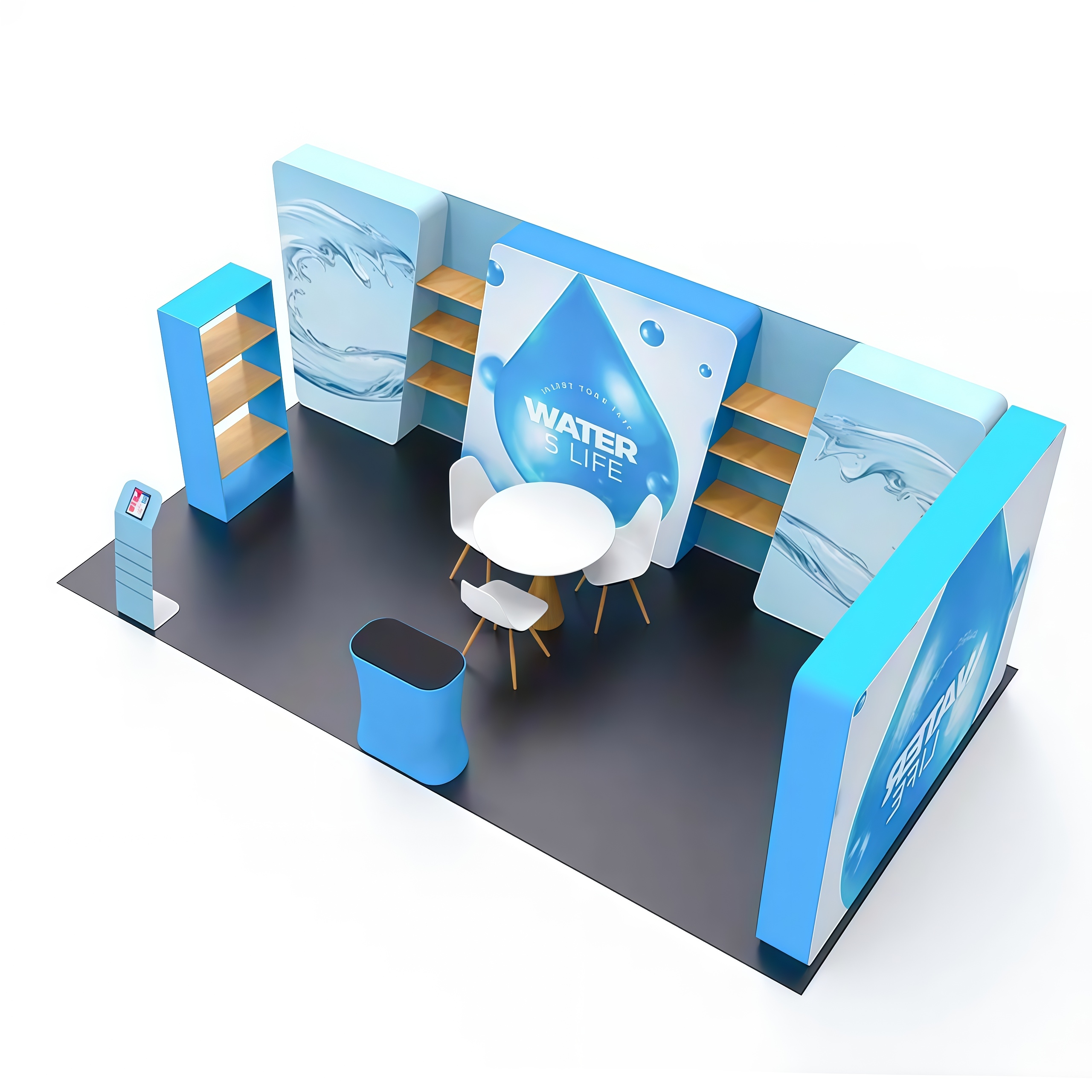 20ft Commercial Portable Booth E01C2-50