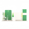 20x10 Trade Show Displays E01C2-45