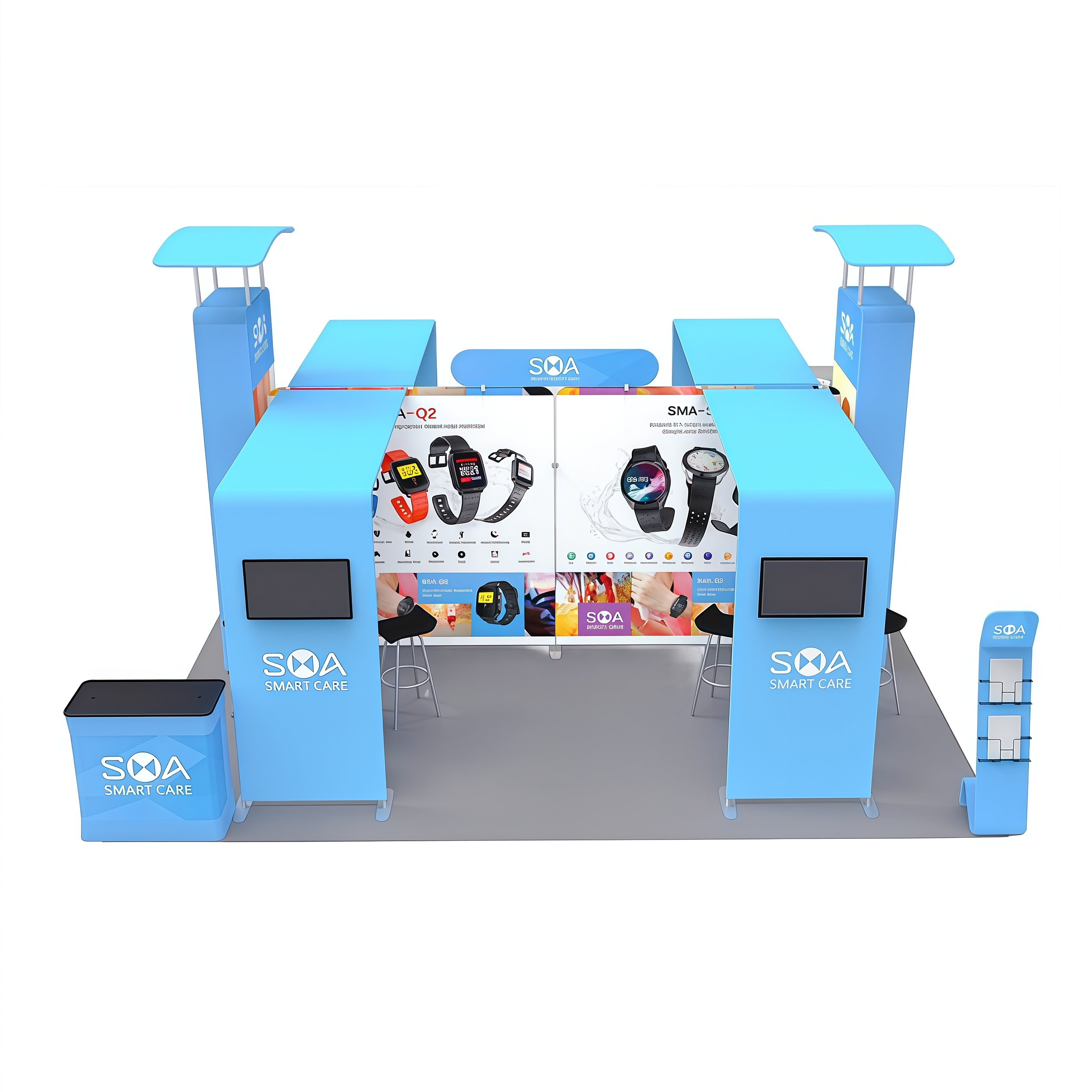 20x20 Trade Show Display E01C3-9