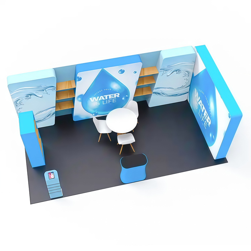 20ft Commercial Portable Booth E01C2-50