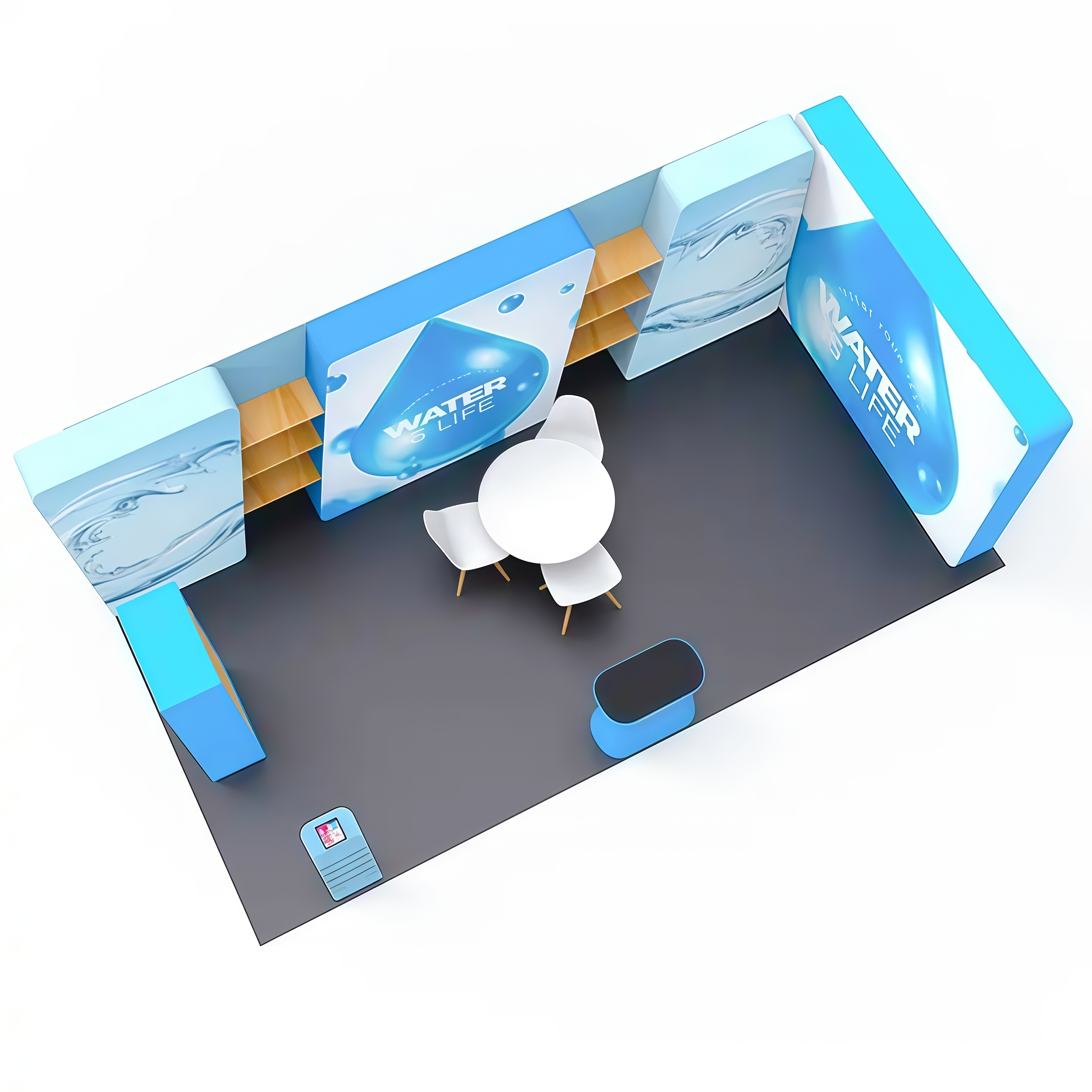 20ft Commercial Portable Booth E01C2-50