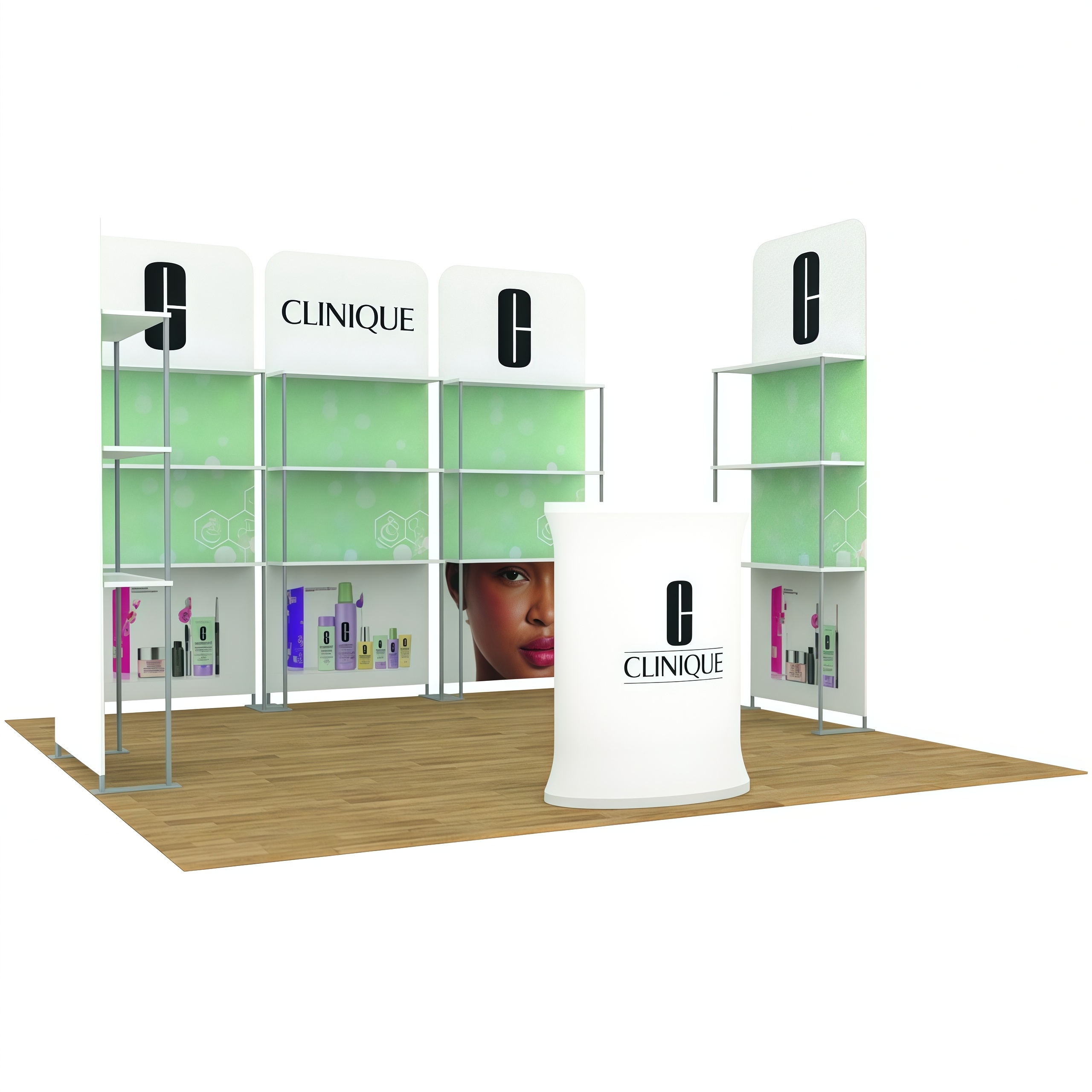 Shelving Display Booth E01C1-44