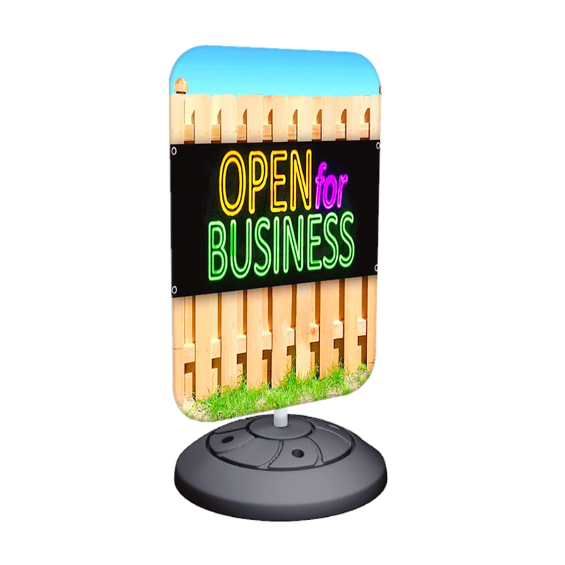Outdoor Fabric Banner Stand E05B2