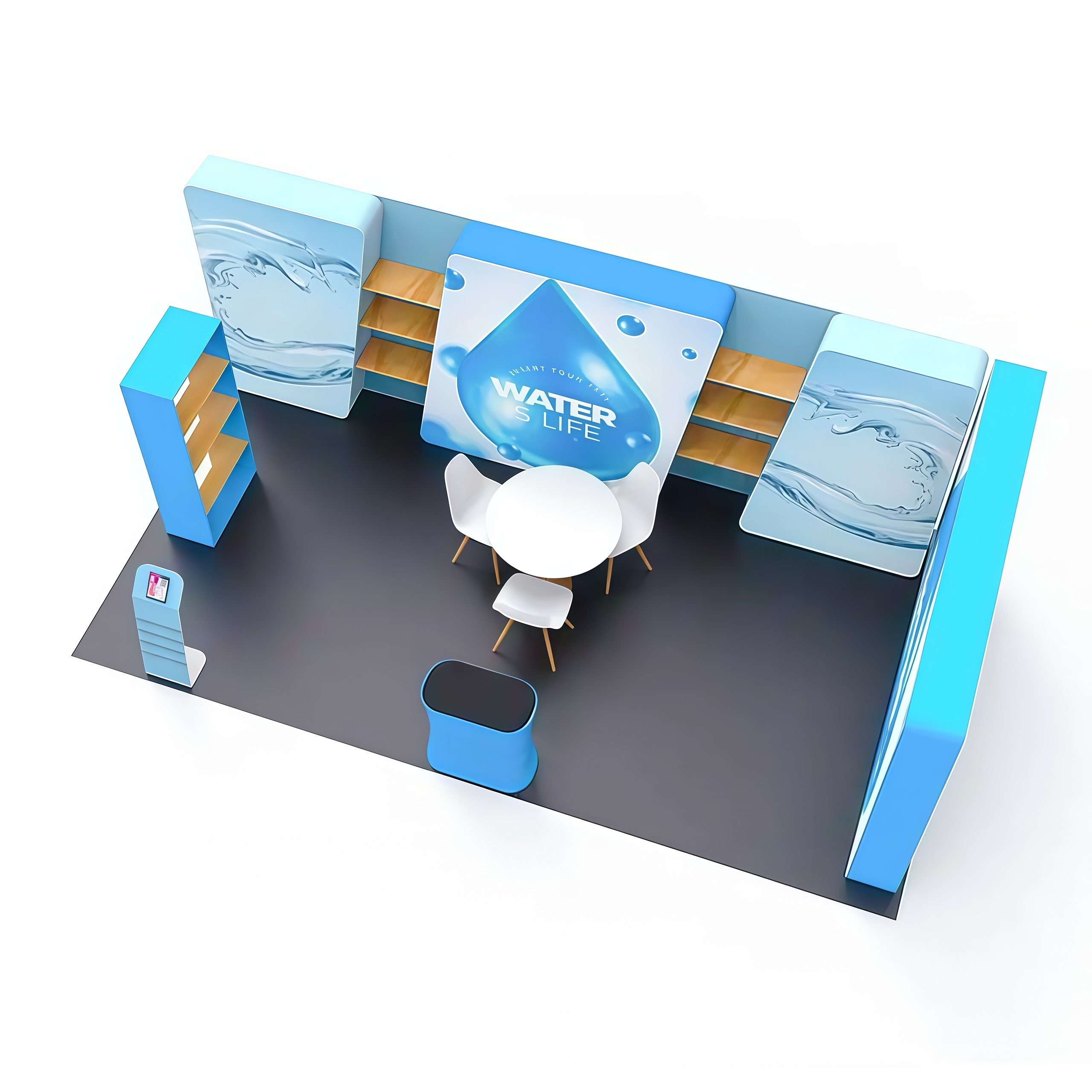 20ft Commercial Portable Booth E01C2-50