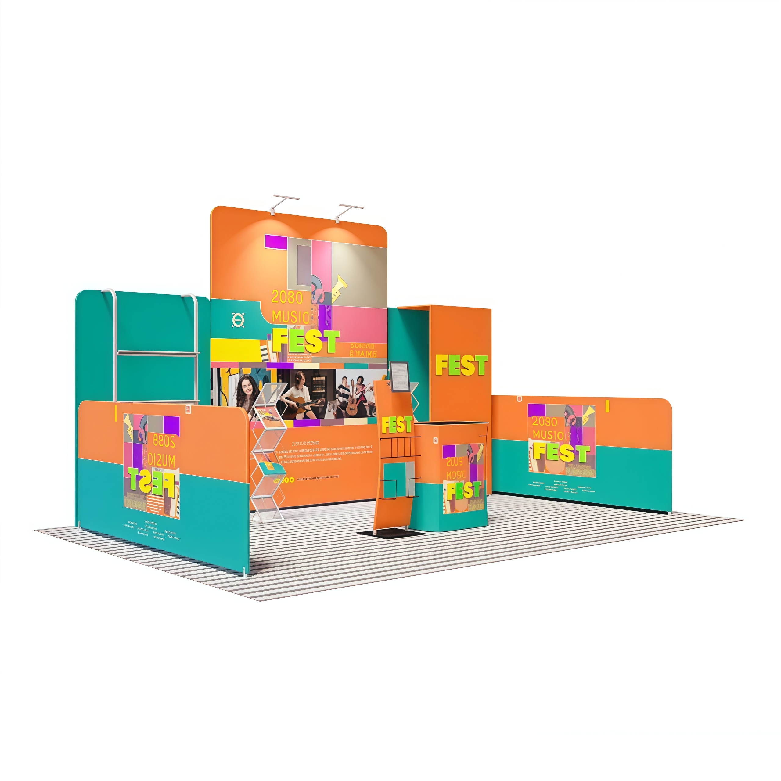 10x20 Fabric Exhibit Booth E01C2-53