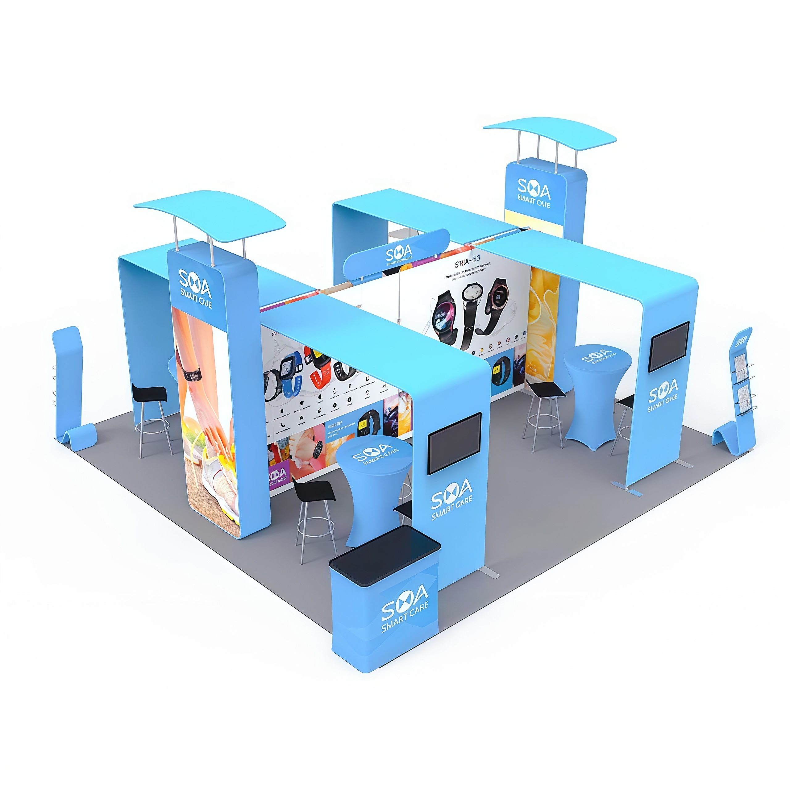 20x20 Trade Show Display E01C3-9