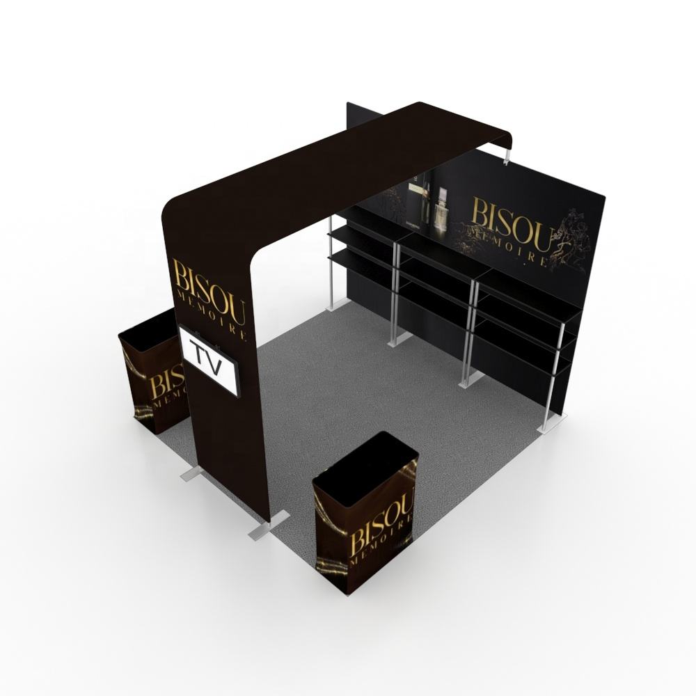 10ft x 10ft Shelf Booth Display E01C1-54