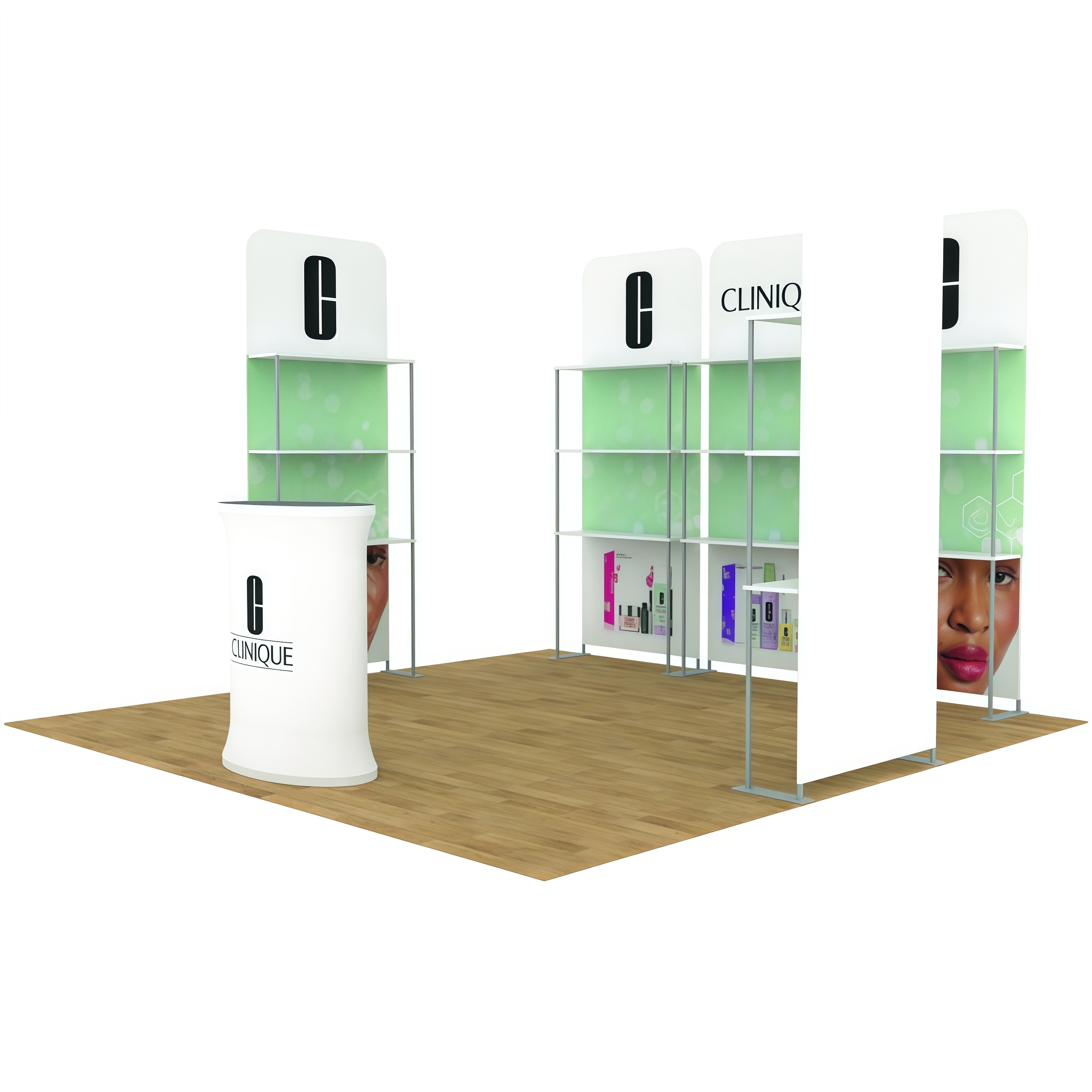 Shelving Display Booth E01C1-44