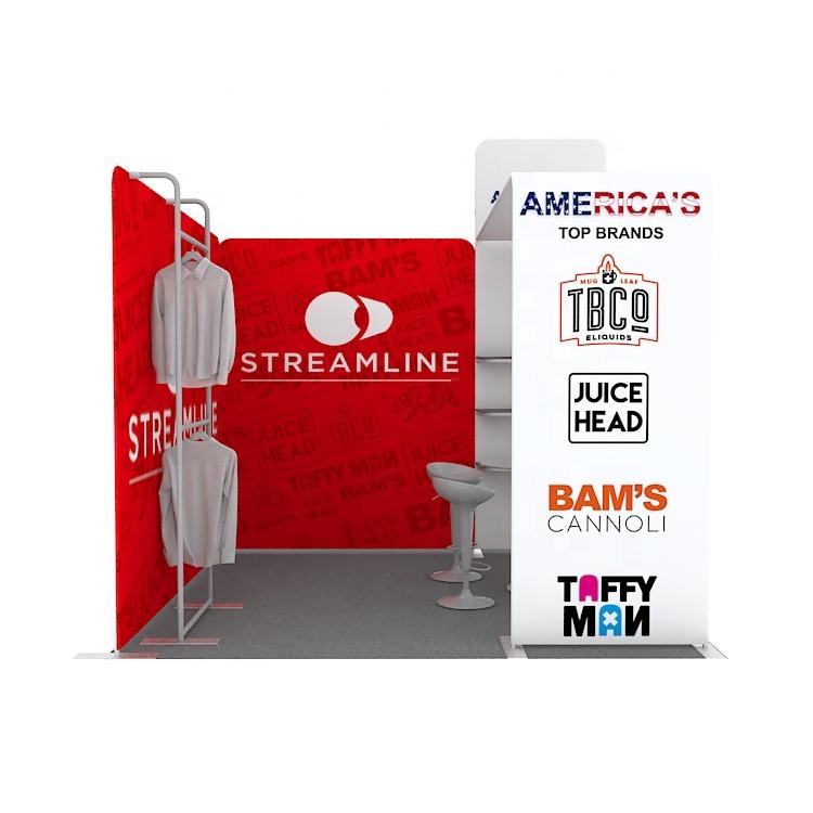 10ft Custom Printed Trade Show Booth E01C1-52