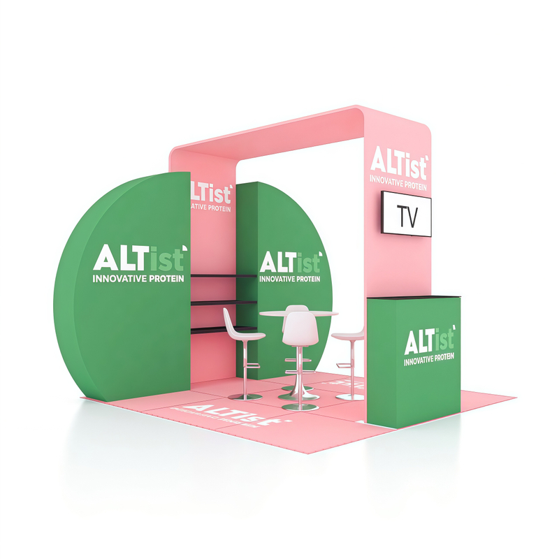 10ft Merchandise Exhibit Display E01C1-55