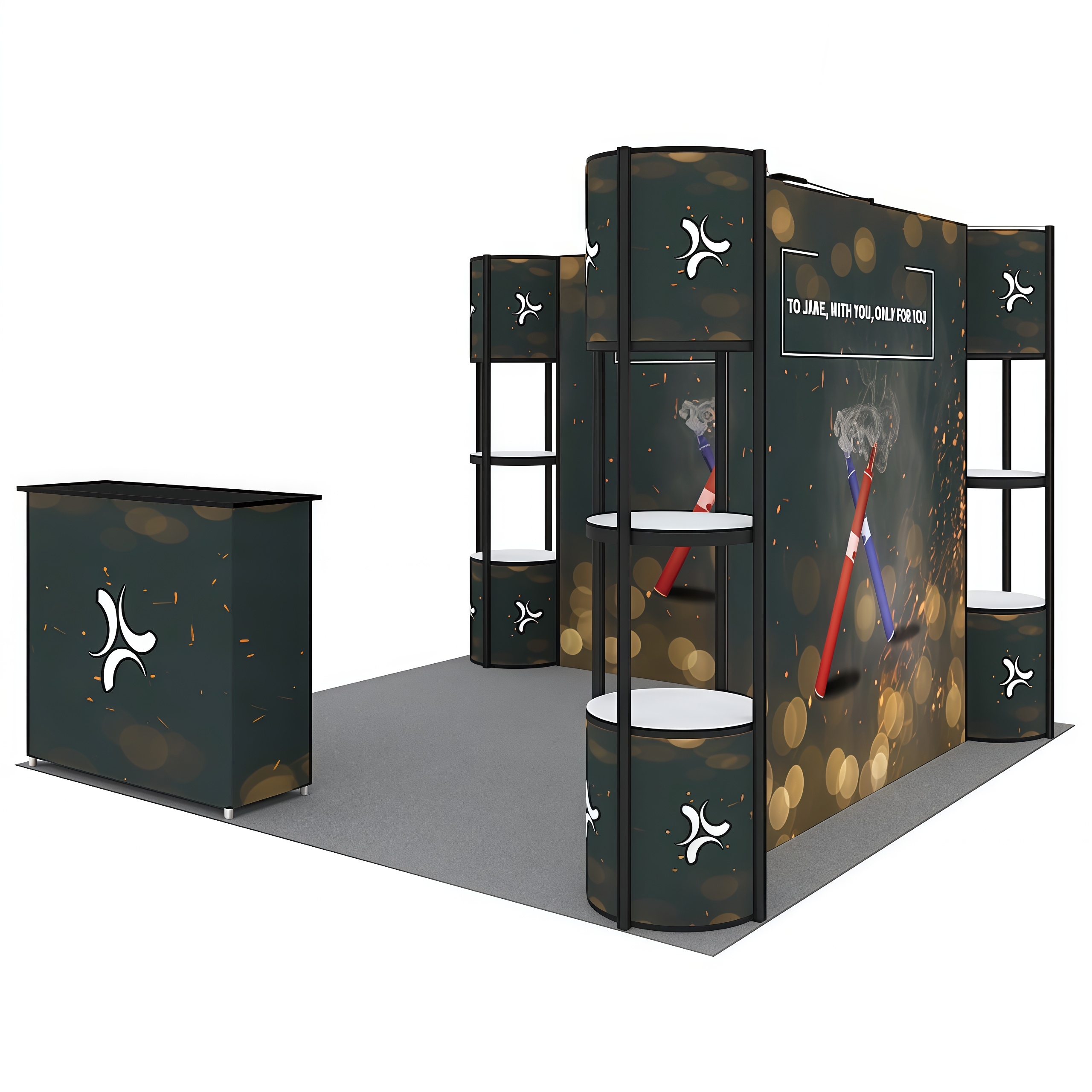 10x10 Display Showcase Package E01B18