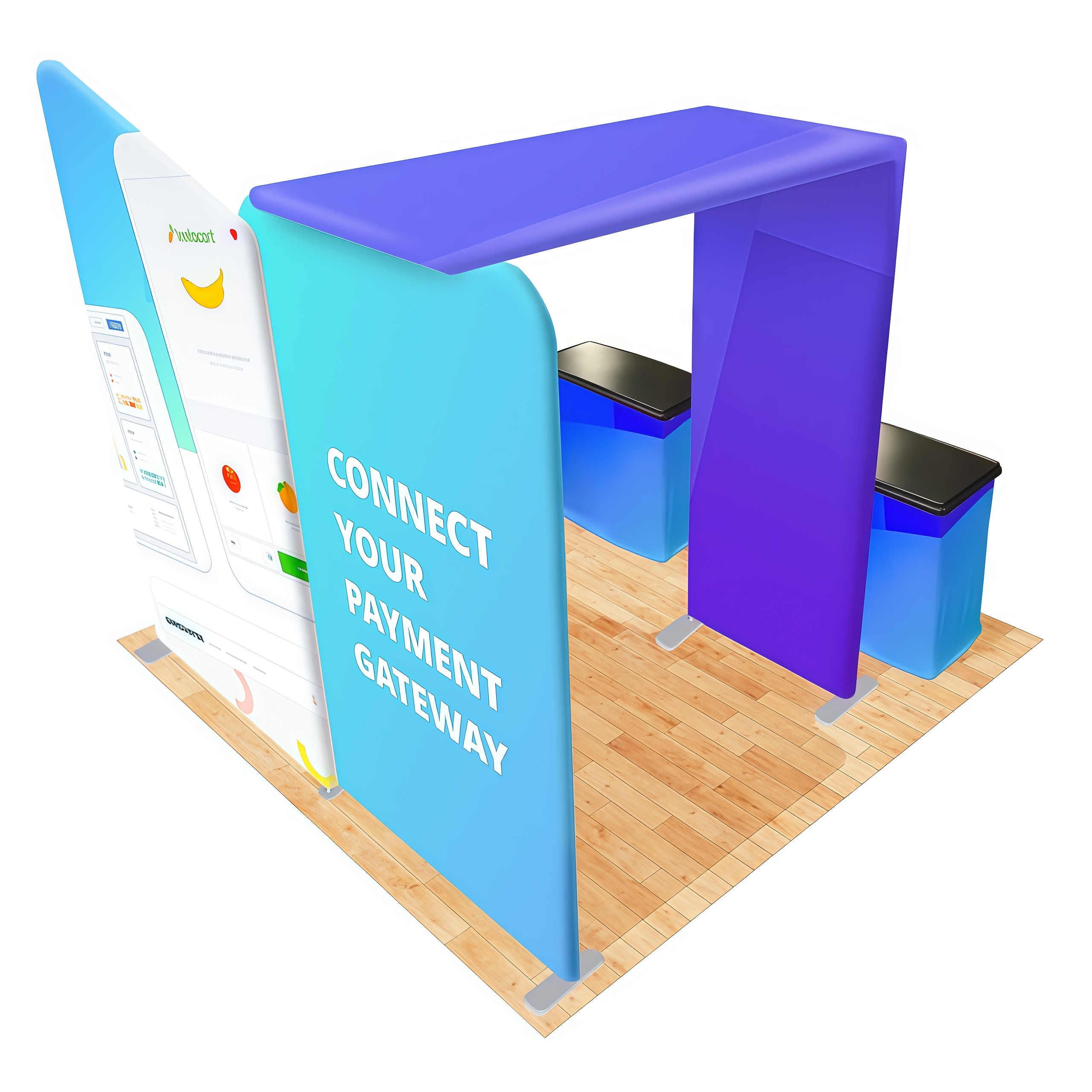 10FT x 10FT Tension Fabric Booth E01C1-36