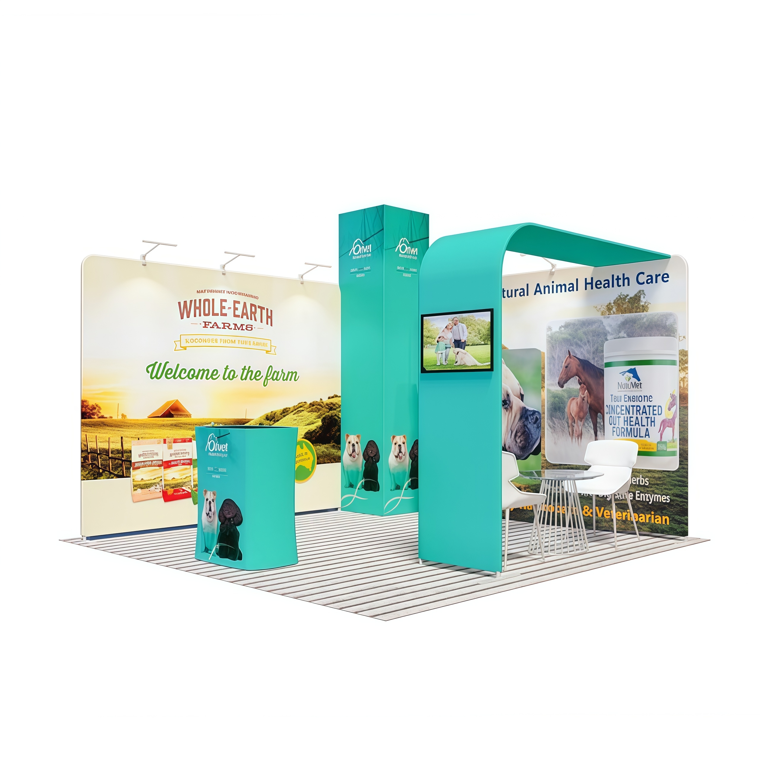 10x10 Tension Fabric Exhibit Booth E01C1-51