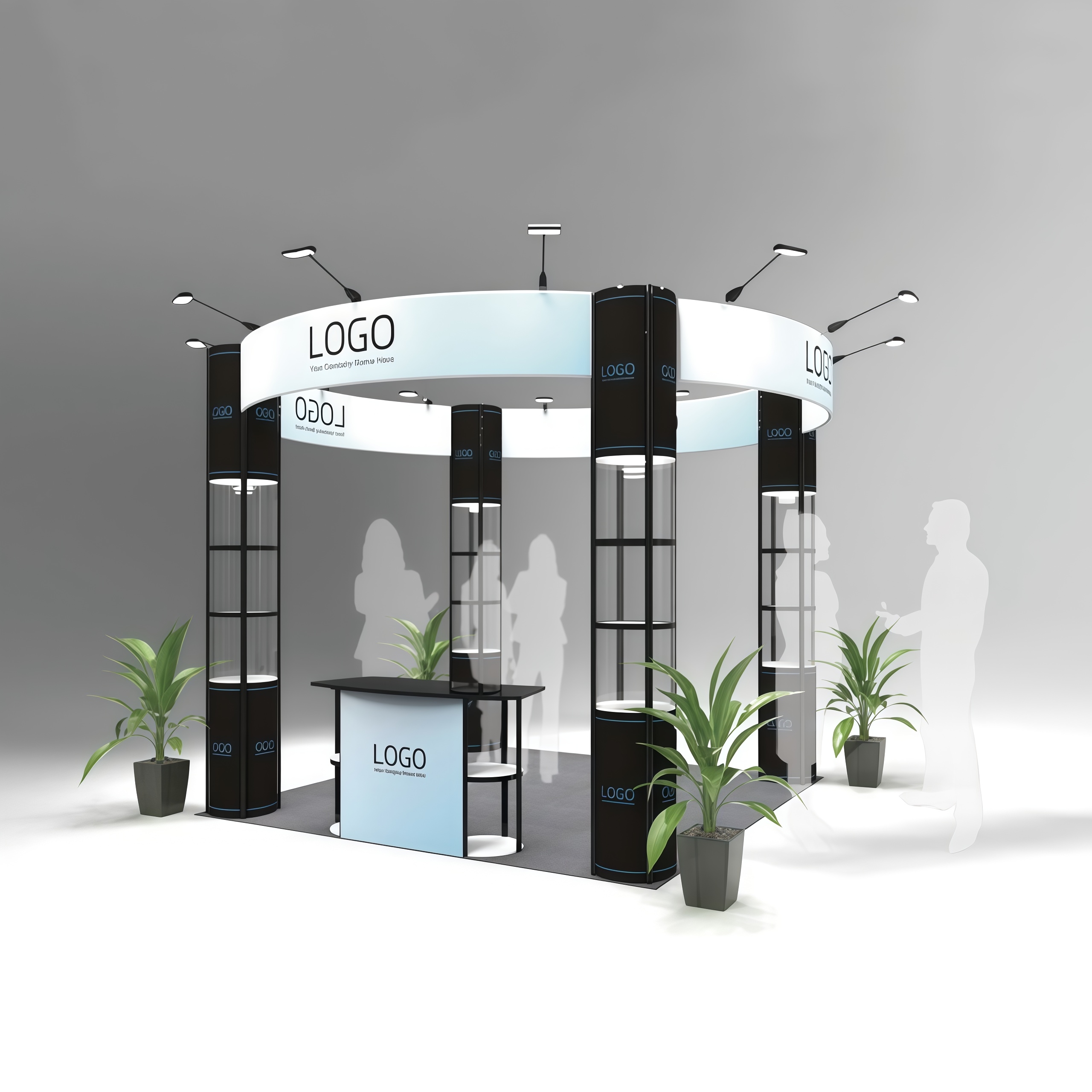 10ft*10ft Round Booth E01B7