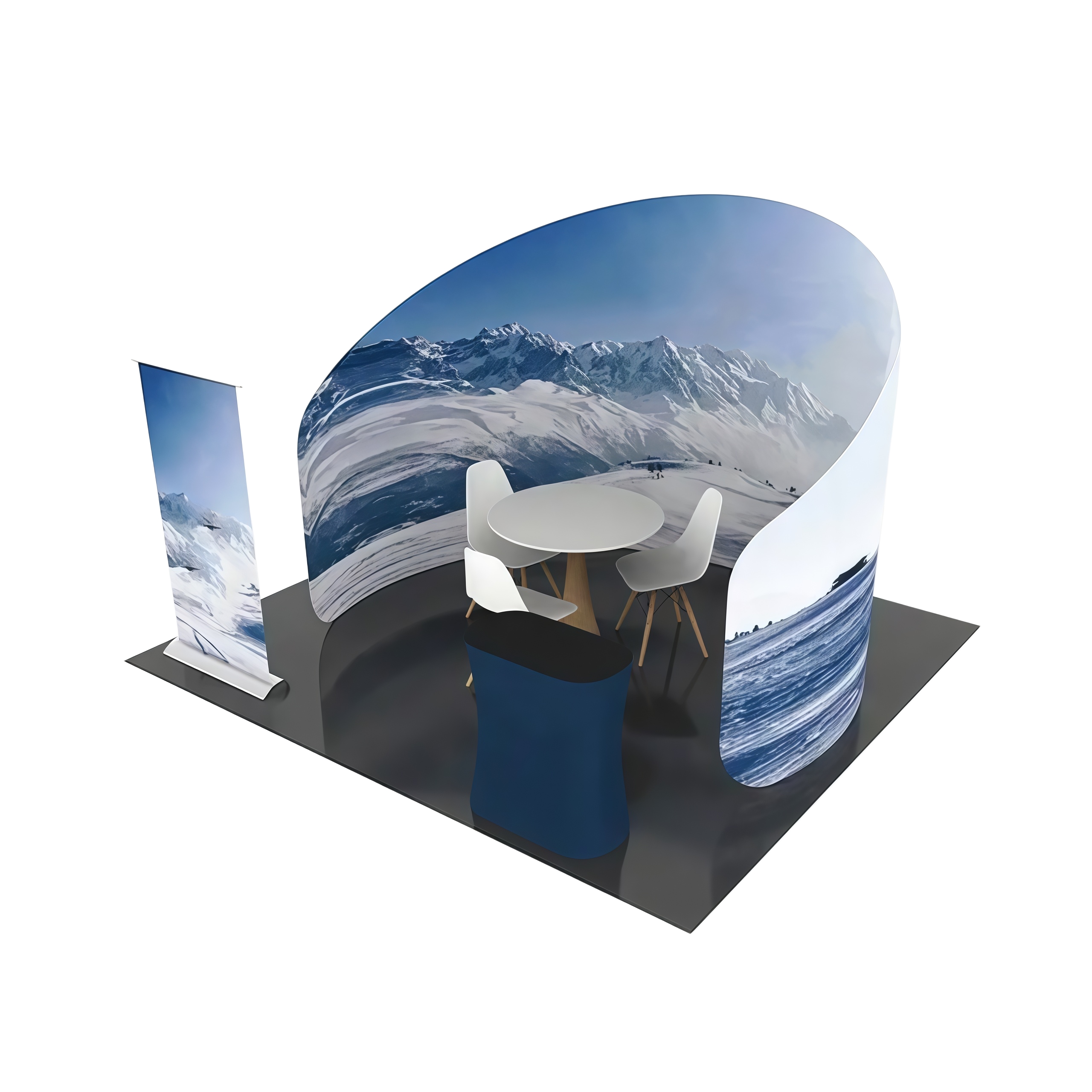 Custom Circular Booth E01C1-47