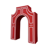 3D Arch Door Display E03H10