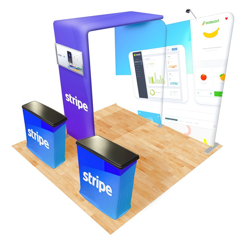 10FT x 10FT Tension Fabric Booth E01C1-36