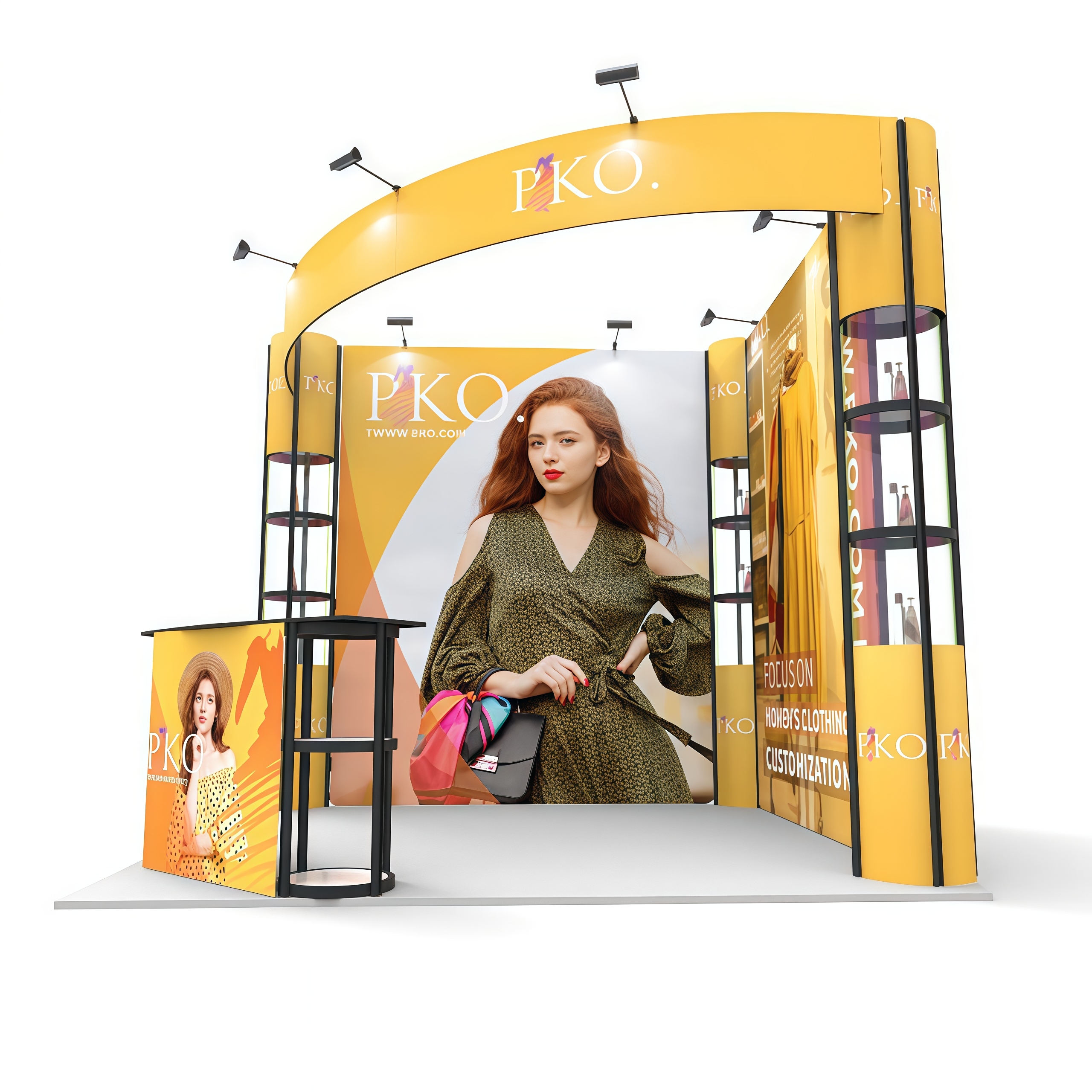 10ft*10ft Corner Booth E01B8