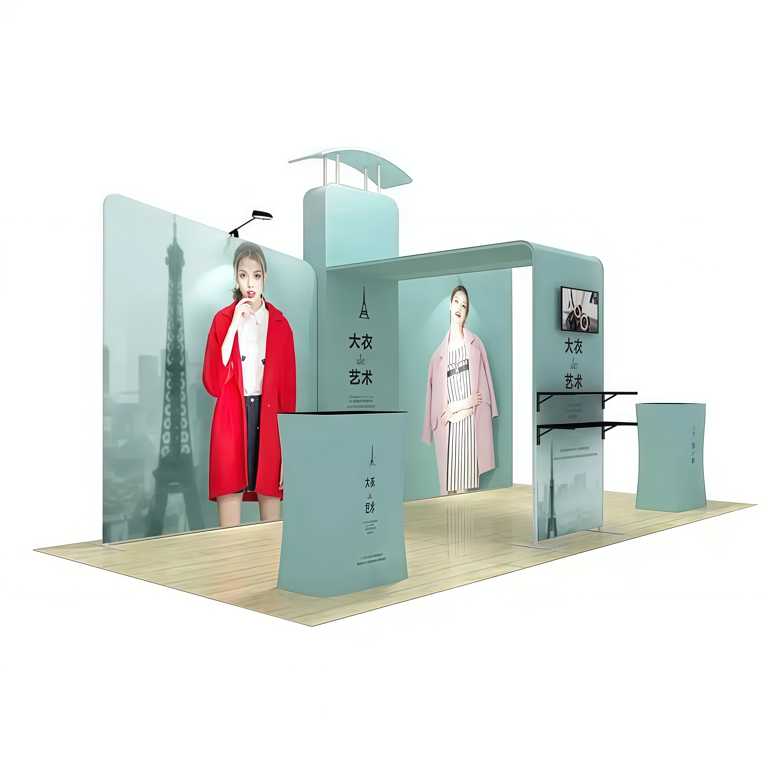 10x20 Booth Display E01C2-2