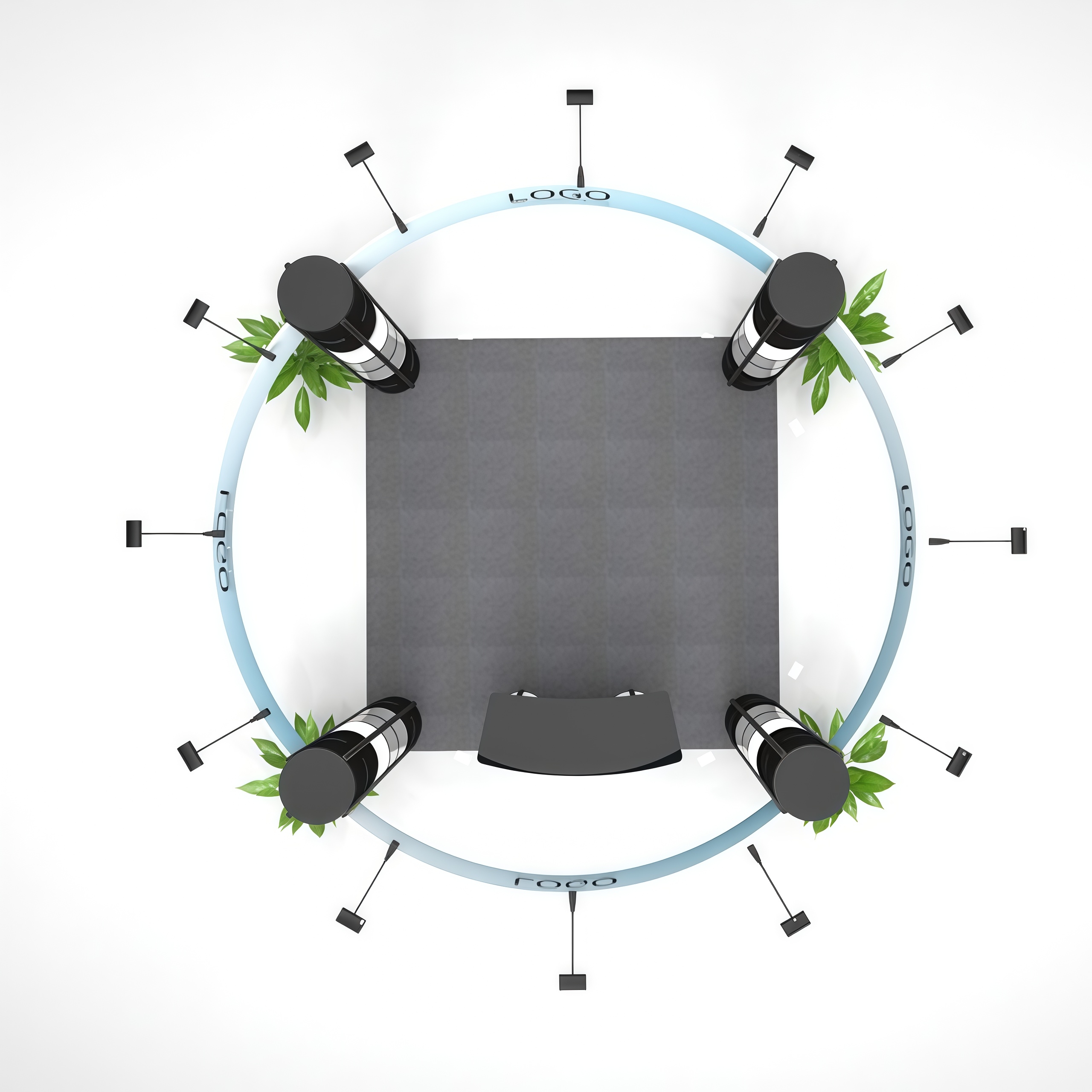 10ft*10ft Round Booth E01B7