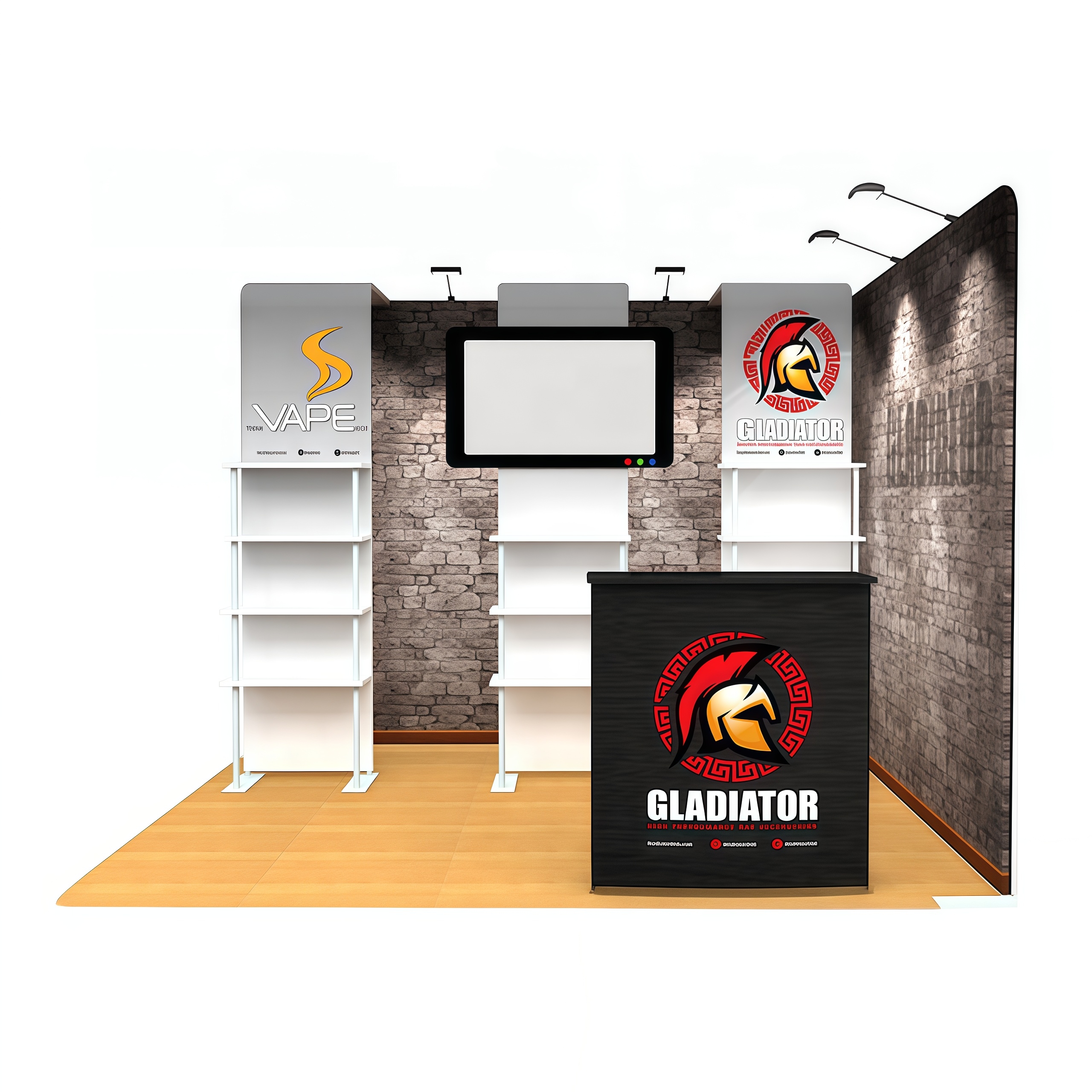 10x10 Shelving Booth E01C1-53