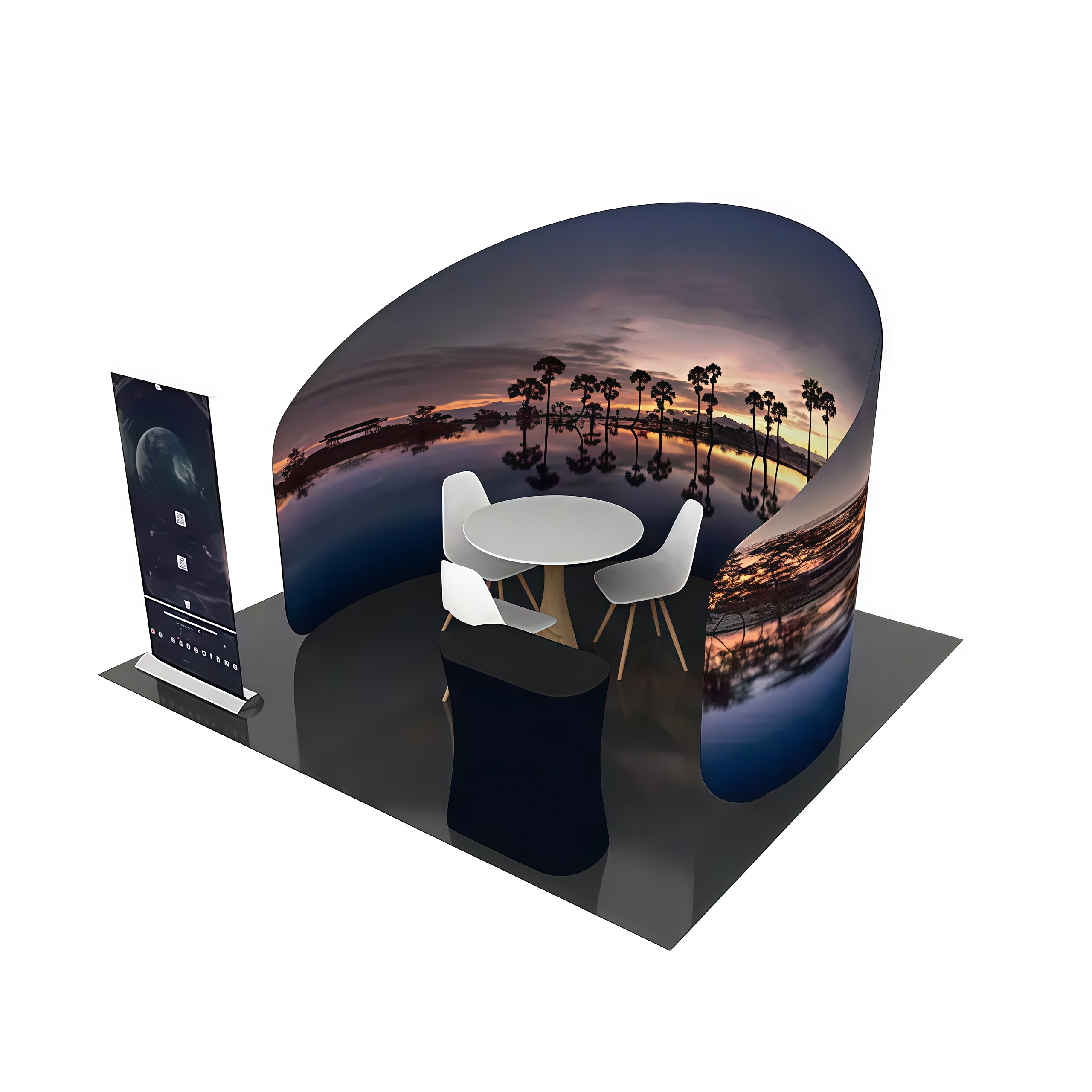 Custom Circular Booth E01C1-47