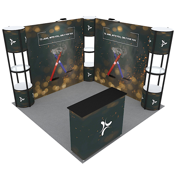 10x10 Display Showcase Package E01B18
