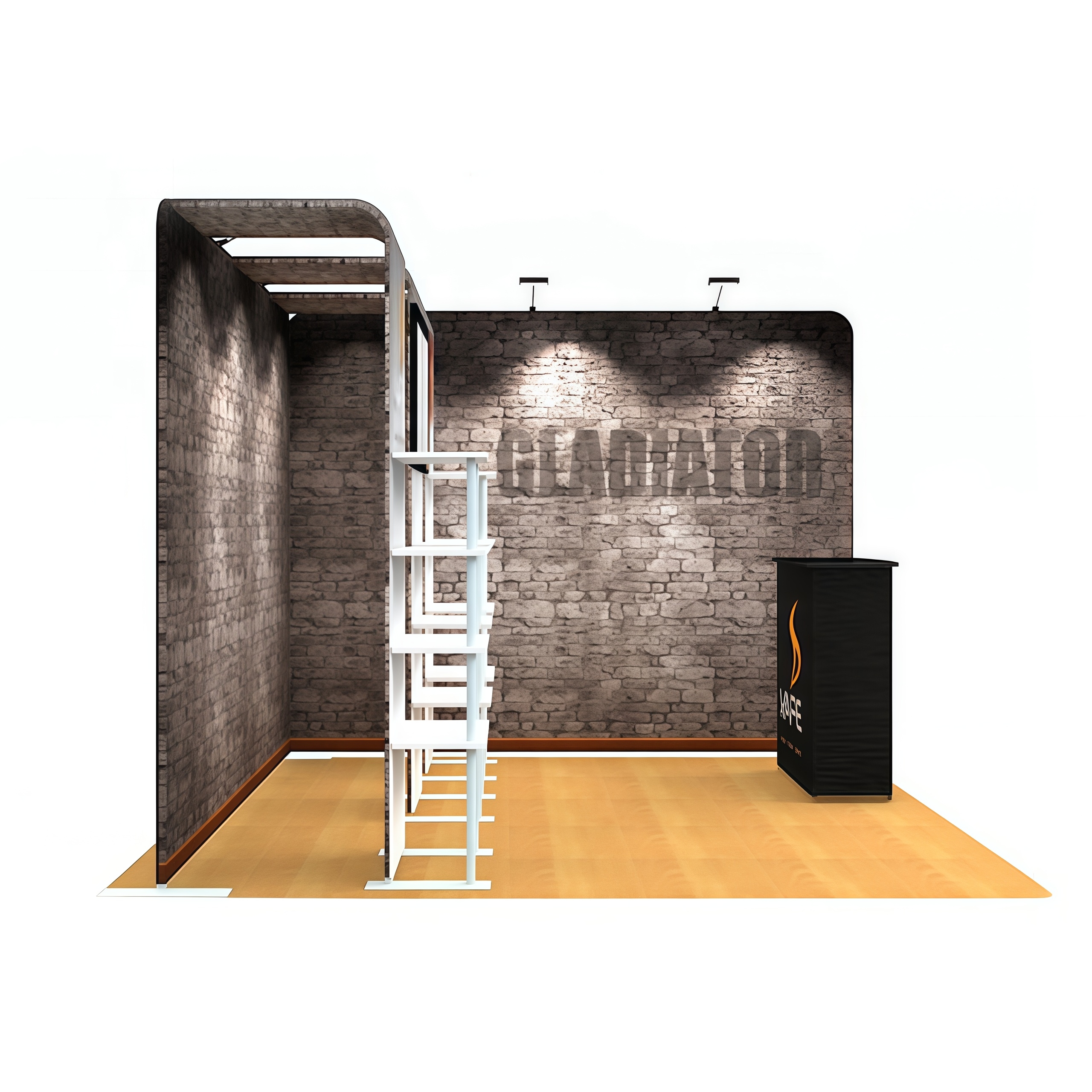 10x10 Shelving Booth E01C1-53